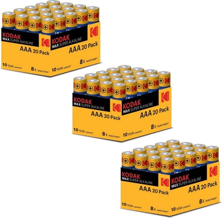 Kodak Max Super Alkaline AAA 60 Pack