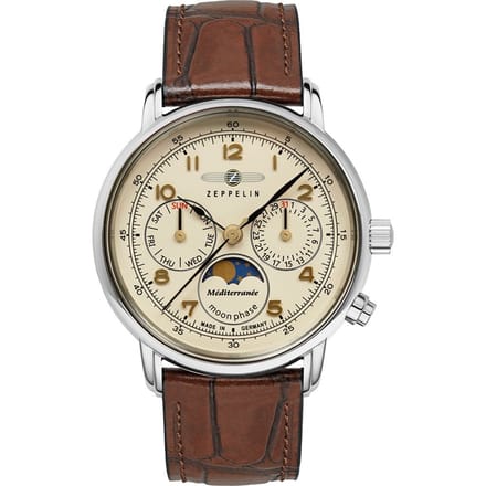Zeppelin 9637-5 Méditerranée horloge 36 mm