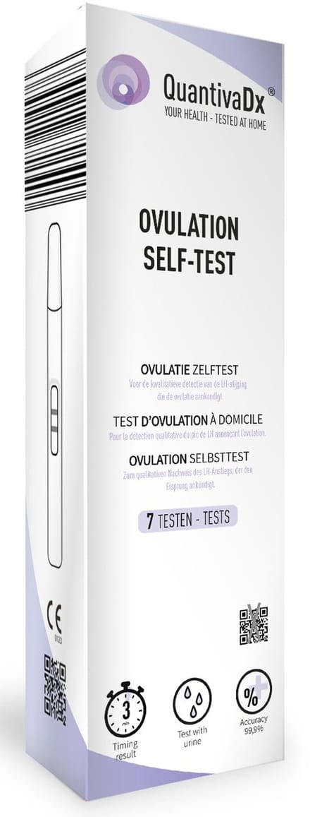 QuantivaDx Ovulatietest - 7 LH Zelftesten voor Vruchtbare dagen