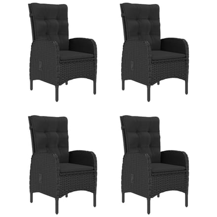 vidaXL - 5-delige - Tuinset - zwart