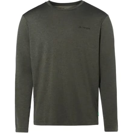 Vaude Essential T-shirt Met Lange Mouwen Grijs S Man