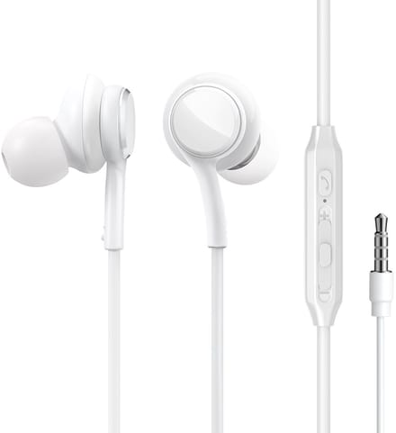 Bedrade in-ear oordopjes met microfoon – 3,5mm jack – HiFi audio & krachtige bas – 45° ergonomisch ontwerp – Joyroom – Wit