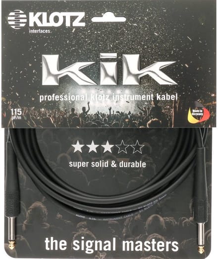Klotz KIKG9.0PP1 jack 2p - jack 2p 9 meter instrumentenkabel