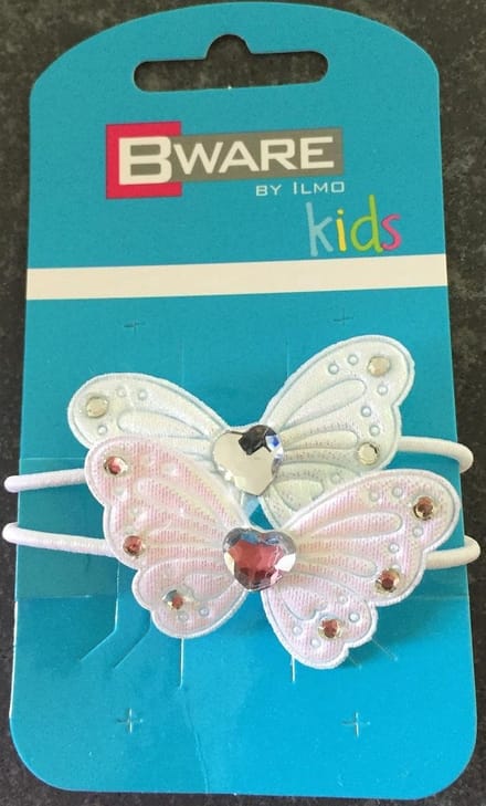 Bware! Elastiekjes Vlinders Wit