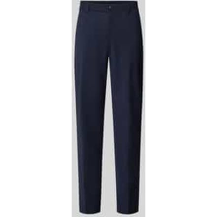 Slim fit pantalon van scheerwolmix, model 'GENIUS'