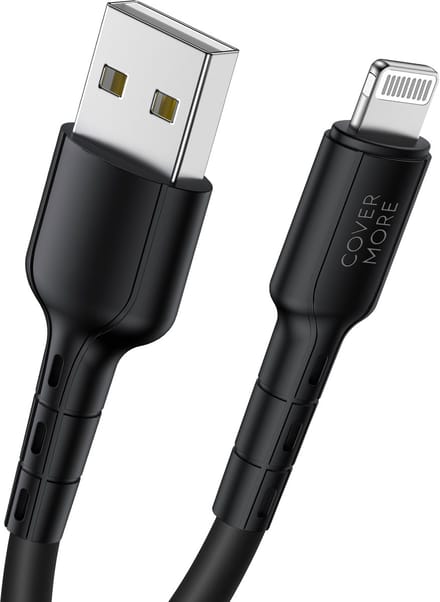 Oplaadkabel geschikt voor iPhone - Usb-a naar Lightning kabel - Oplader - 1m - Zwart