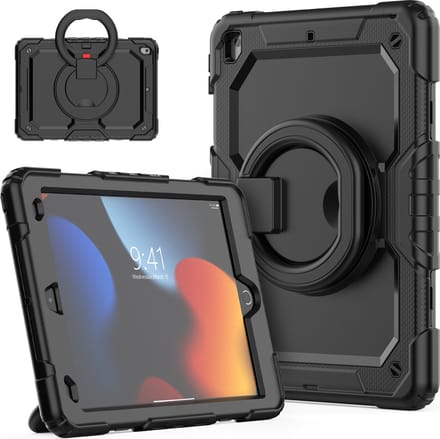 Dasaja case geschikt voor iPad 10.2 (2019 / 2020 / 2021) met screenprotector geschikt voor kinderen, horeca en bouw