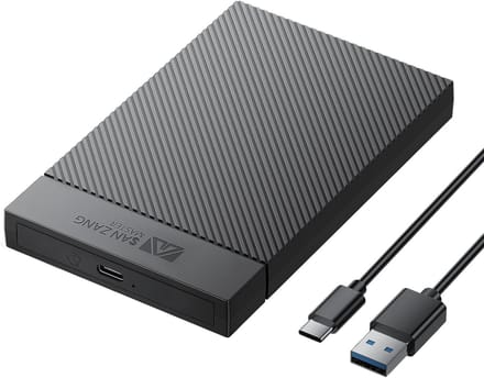Externe harde schijf - Zwart - 2,5 inch - USB 3.0 SATA SSD Behuizing met UASP Ondersteuning - Voor Laptop en PC