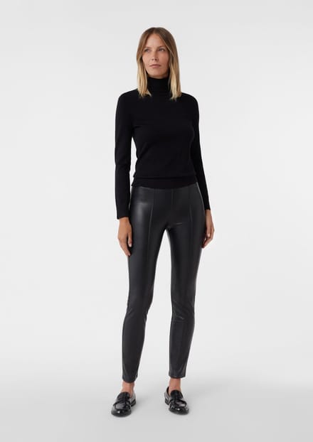 Leren legging dames COMMA