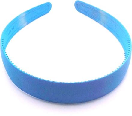 Diadeem siliconen breed lichtblauw