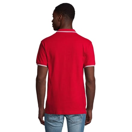 SOLS Heren Praktijk Contrast Poloshirt (Rood)