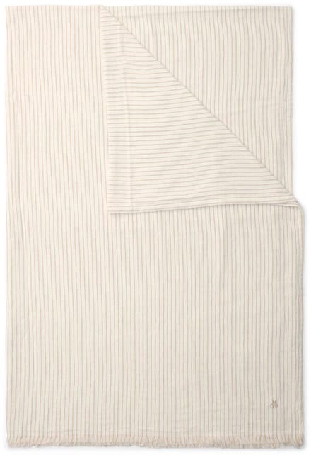 Marc O'Polo Fine Stripe Plaid Dark Sand - 150x200 cm