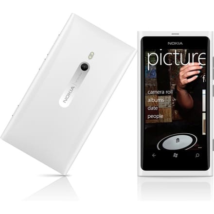 Téléphone Mobile Nokia Lumia 800 3G WIFI GPS Appareil Photo 8MP Reconditionné Avec 1 SIM Simple Set blanc