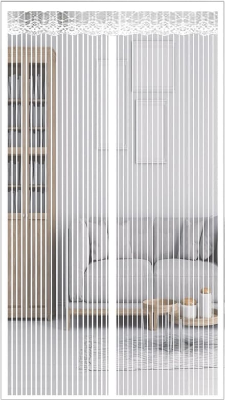 Magnetisch Hordeur voor Balkon en Terras - Automatische Sluiting - Wit
