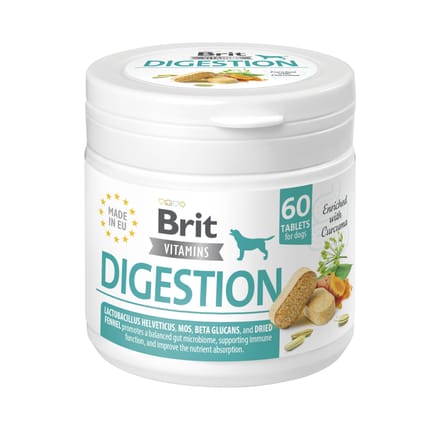 Voordeelpakket: 3x Brit Vitamins Digestion Support 60 tabletten aanvullend voer voor honden