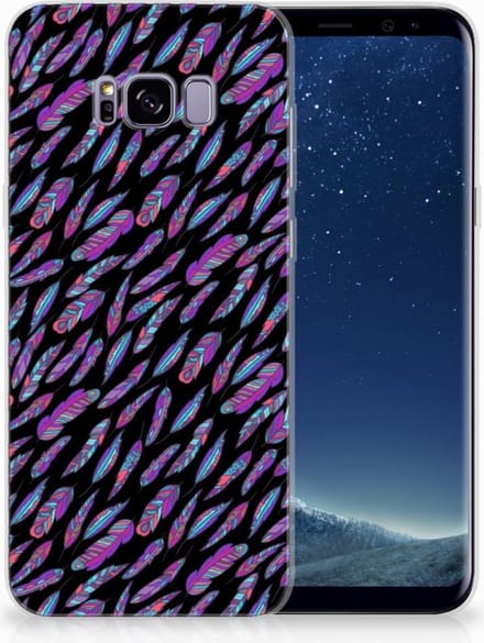 Samsung Galaxy S8 Plus TPU bumper Feathers Color
