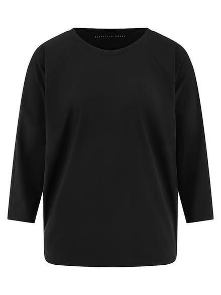 Shirt ronde hals Van Raffaello Rossi zwart