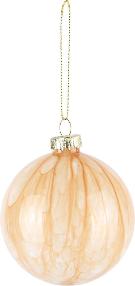 Dekoratief | Hanger bal 'Gold Smudge', glas, 8x8x8cm | A245587