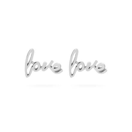 Love Oorknopjes 925 Sterling Zilver