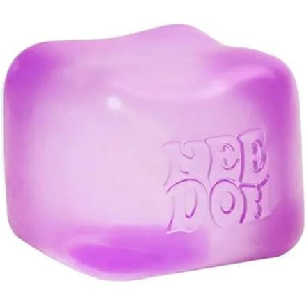 Spot Schylling Nee Doh Nice Cube Super Squeeze Jouet Sensoriel Anti-Stress Cube Souple Rouge Transparent Pour Soulager l'Anxiété pink
