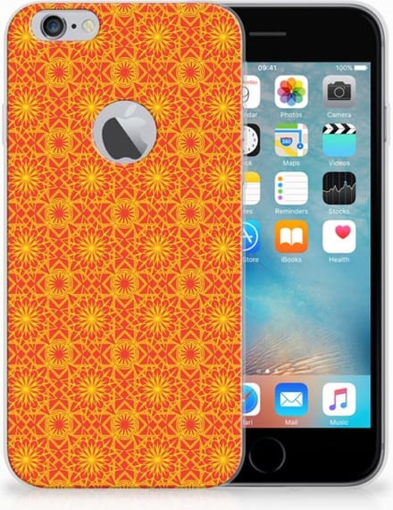 Apple iPhone 6 Plus | 6s Plus TPU bumper Batik Oranje