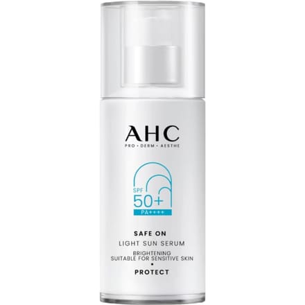 [AHC] Safe On Light Zonneserum SPF50+ PA++++ 40ml white