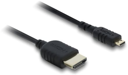 Premium Micro HDMI - HDMI kabel | Slimline | HDMI2.1 (8K 60Hz + HDR) | zwart | 3 meter