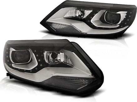 Koplampen dagrijlicht VW TIGUAN 2011 - 12 2015 DRL ZWART
