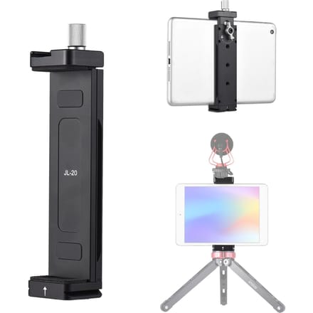 Smartphone Tablet Statief Mount Telefoonhouder Klem Aluminiumlegering 12.5cm-23cm/4.92in-9.05in
