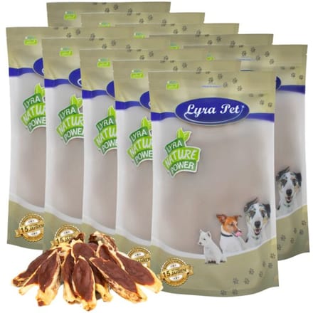 10 kg Lyra Pet® konijnenoren gevuld met eendenvlees