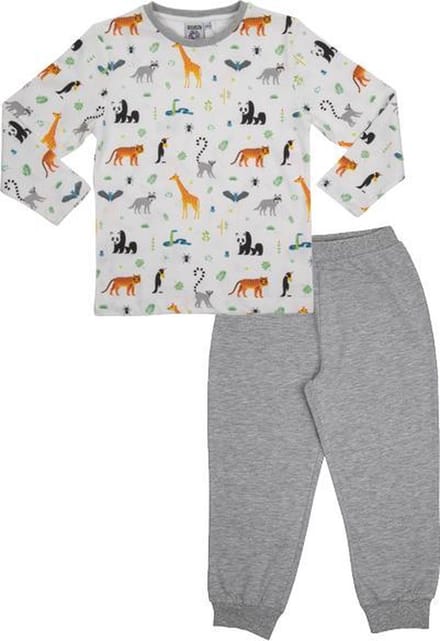 Kinderpyjama Wilde Dieren 100% katoen maat 4-5 jaar