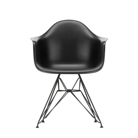 Vitra DAR Eames Plastic Armchair - zwart - diepzwart RE