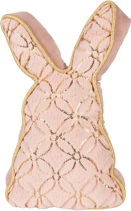 Clayre & Eef Deurstopper Konijn 20x7x31 cm Roze Polyester