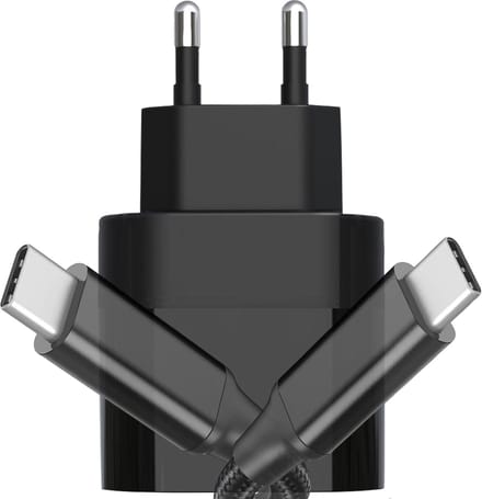 Gecertificeerde USB C Adapter met 2 Meter USB C naar USB-C Oplaadkabel - 20W Snellader