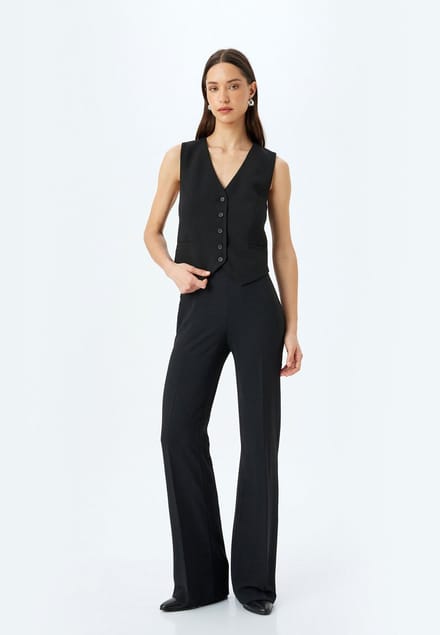 Normale taille Brede pijpen Palazzohose