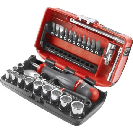 Facom RL.NANO112 Dopsleutelset Metrisch 1/4 (6.3 mm) 25-delig