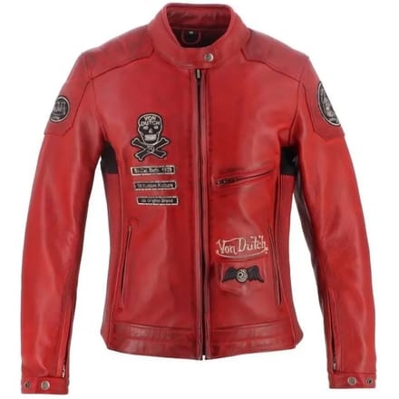 Leren motorjack voor vrouwen Helstons VD - Pretty