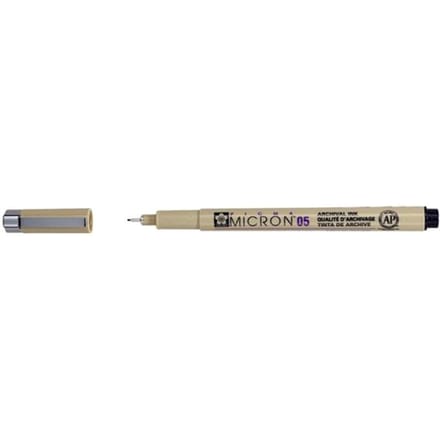 Fineliner Sakura Pigma Micron 05 0.45mm zwart