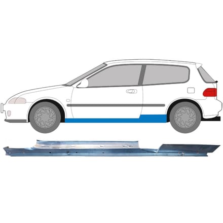 Reparatie dorpel voor Honda Civic 1991-1995 / Links