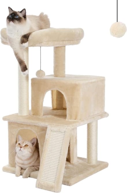 MKSS® Krabpaal voor Grote Katten - Krabton - Kattenhuis - Beige