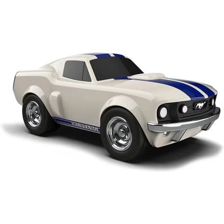 BAGHERA Speelgoedauto - Ford Mustang Wit - 19X9,5X7,5Cm - In Geschenkdoos - 3 Jaar