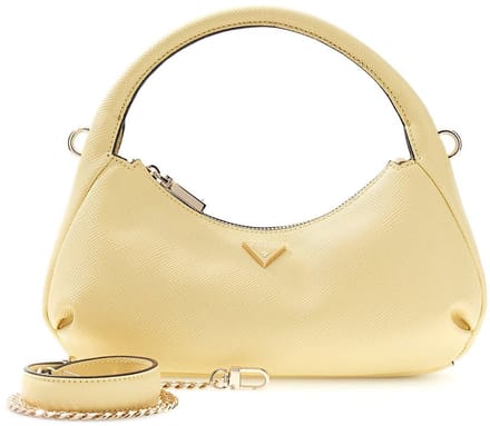 GUESS schoudertas handtas Gilda Mini Hobo Pale Yellow Lichtgeel