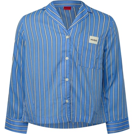 Hugo Pyjamatop met logo voor dames (Blauw)