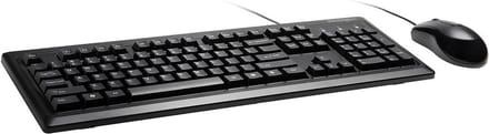 Bedraad Toetsenbord en Muis Set - Optische USB Muis en QWERTY Toetsencombinatie