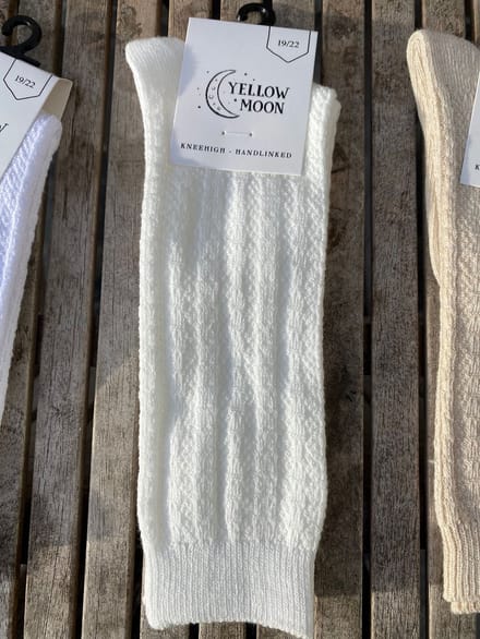 Yellow Moon Kniekousen Meisjes Maat 19/22 Off-White