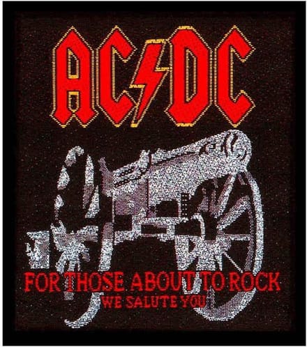 AC/DC - For Those About To Rock Patch - Zwart