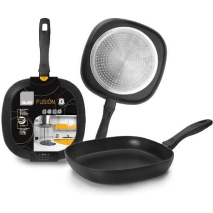 Grill - IBILI - Fusion - 26 x 26 cm - Aluminium - Antiadhésif - Induction