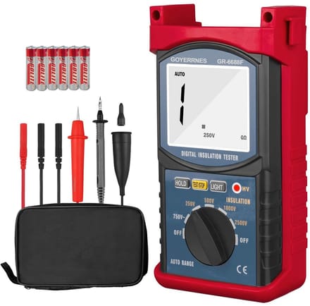 Digitale Megohmmeter Isolatiemeter voor Hoogohmige Metingen tot 20 G Ohm