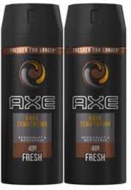 Axe - Deodorant - Spray - Dark Temptation - 48h - 150ml x 2