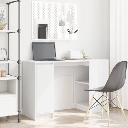vidaXL - Bureau - 120x42x76 - cm - spaanplaat - wit